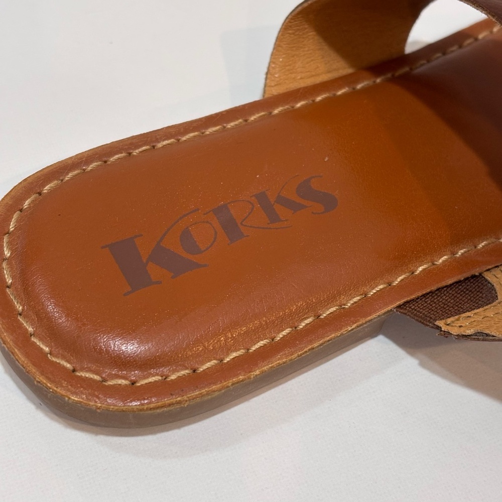 Kork-Ease Women's Brown Sandals SZ 8 Flat Slip-On - Picture 8 of 10
